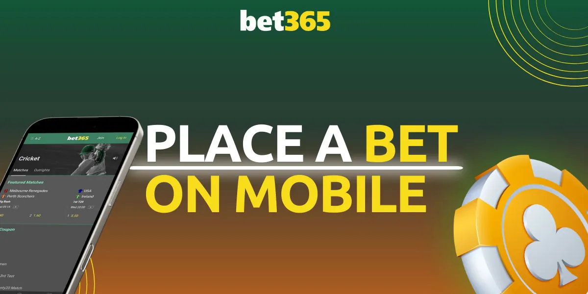 With the Bet365 app, you can place your cricket bets